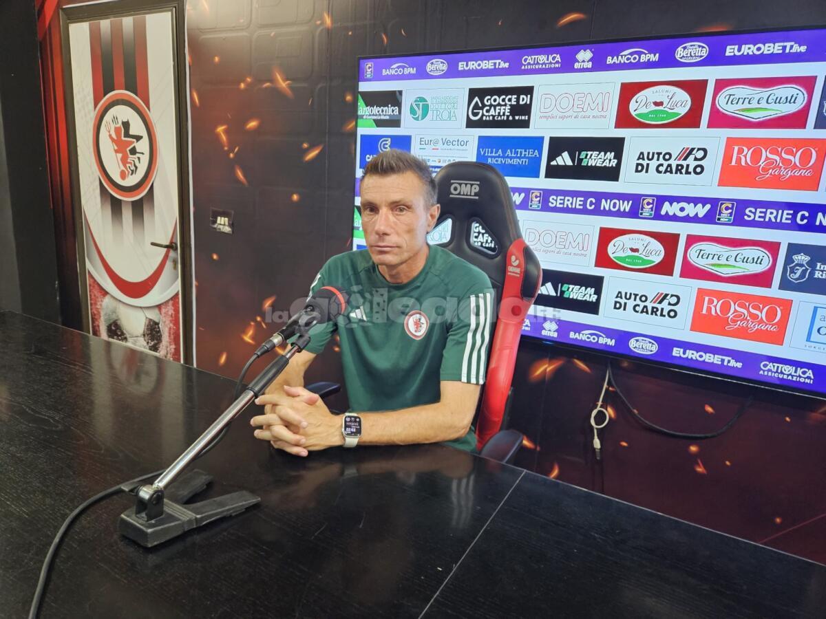 Foggia, Brambilla: "Risultato pesante, frutto di episodi" - Immagine in evidenza: mister Massimo Brambilla - crediti: foto di Mario Mescia/lagoleada.it (RIPRODUZIONE VIETATA)