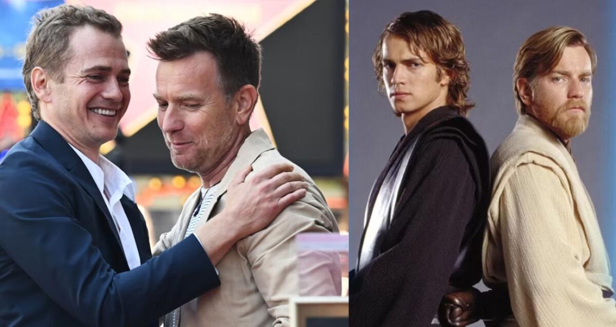 L'emozionante elogio di Hayden Christensen ad Ewan McGregor alla cerimonia della Walk of Fame - Hayden Christensen visibilmente emozionato alla cerimonia di Ewan McGregor