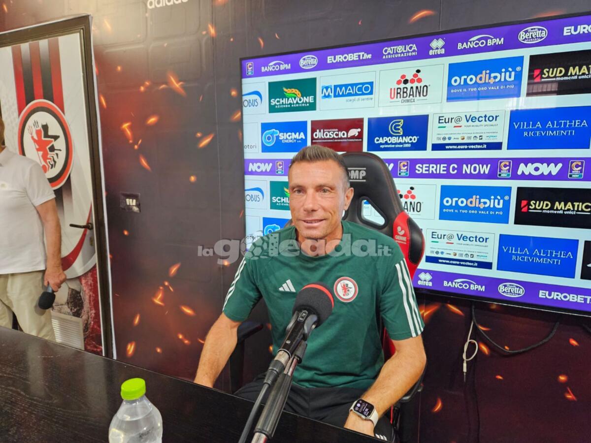 Foggia, Brambilla: "Danzi e Da Riva out. Monopoli squadra esperta" - Immagine in evidenza: mister Massimo Brambilla - crediti: foto di Mario Mescia/lagoleada.it (RIPRODUZIONE VIETATA)