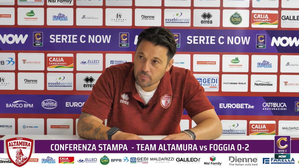 Team Altamura, Di Donato: "Gara decisa da episodi" - Immagine in evidenza: mister Daniele Di Donato - crediti foto: pagina ufficiale Facebook Team Altamura (frame da video)