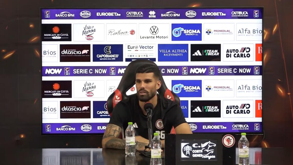 Gargiulo: "Foggia è Foggia. Sono qui per rinascere" - Immagine in evidenza: Mario Gargiulo - crediti foto: canale ufficiale YouTube Calcio Foggia 1920 (frame da video)