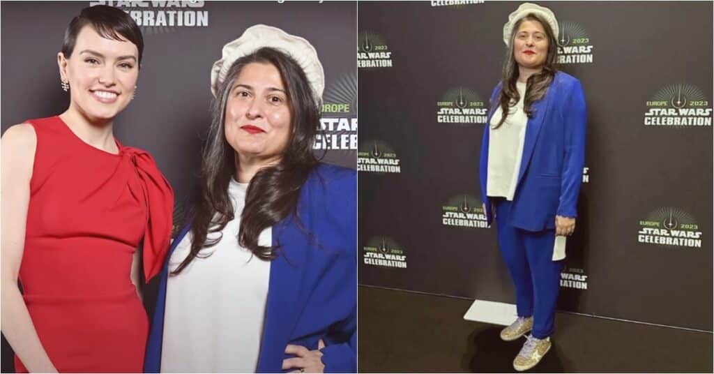 La regista Sharmeen Obaid-Chinoy con Daisy Ridley