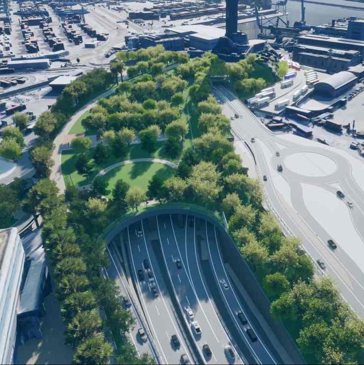 Concept del tunnel subportuale di Genova (Autostrade per l'Italia FOTO) - www.qrios.it