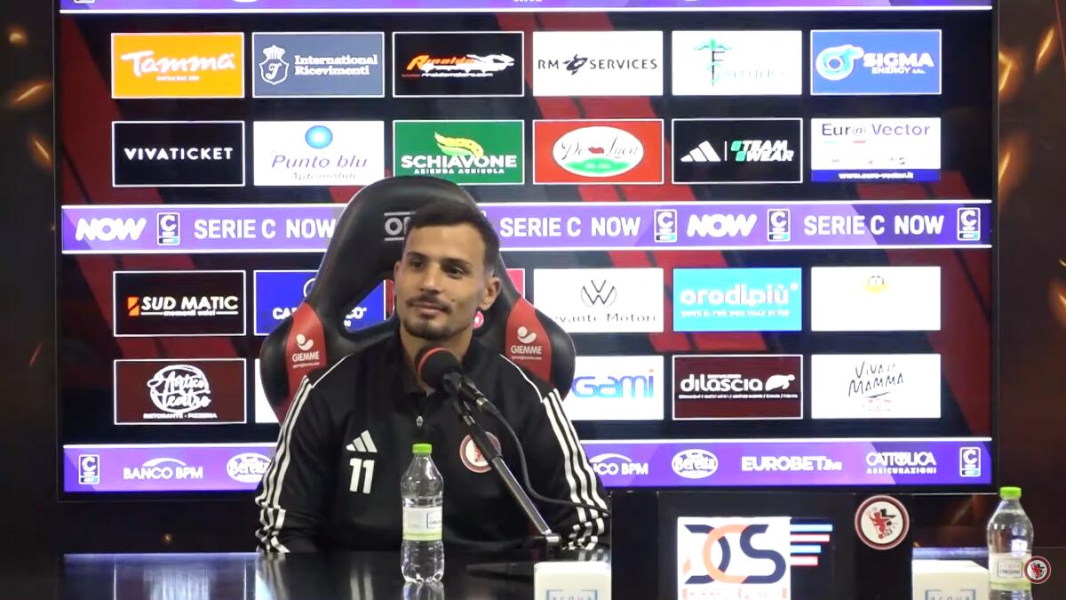 Foggia, Orlando: "Dobbiamo avere più coraggio" - Immagine in evidenza: Francesco Orlando - crediti foto: canale ufficiale YouTube Calcio Foggia 1920 (frame da video)