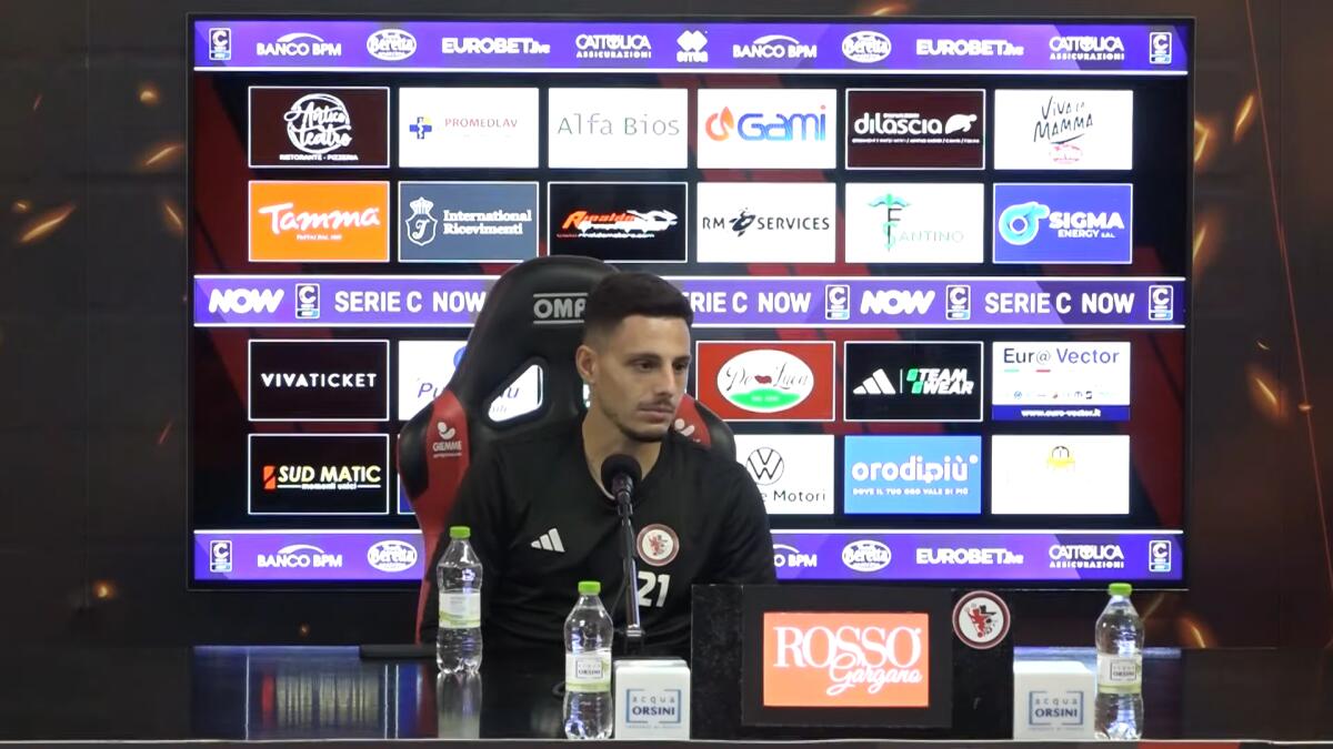 Foggia, Millico: "Tutto ciò che facciamo è per la città. Sugli obiettivi..." - Immagine in evidenza: Vincenzo Millico - crediti foto: canale ufficiale YouTube Calcio Foggia 1920 (frame da video)