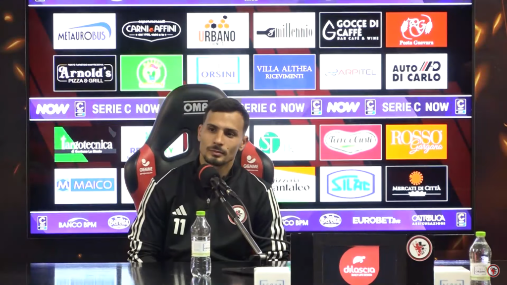 Immagine in evidenza: Francesco Orlando - crediti foto: canale ufficiale YouTube Calcio Foggia 1920 (frame da video)