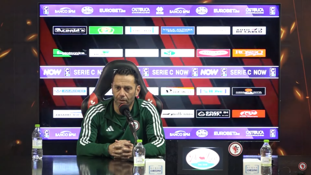 Immagine in evidenza: mister Luciano Zauri - crediti foto: canale ufficiale YouTube Calcio Foggia 1920 (frame da video)