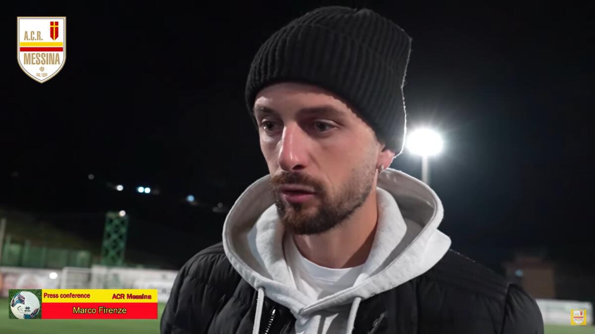 Calciomercato Foggia, duello col Messina per Firenze? Ecco chi è - Immagine in evidenza: Marco Firenze - crediti foto: canale ufficiale YouTube Messina Calcio (frame da video)