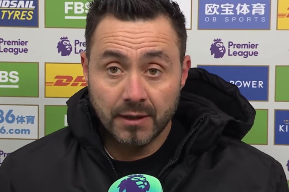 Foggia, deliberata la cittadinanza onoraria per De Zerbi - Immagine in evidenza: Roberto De Zerbi - crediti foto: Brighton & Hove Albion FC