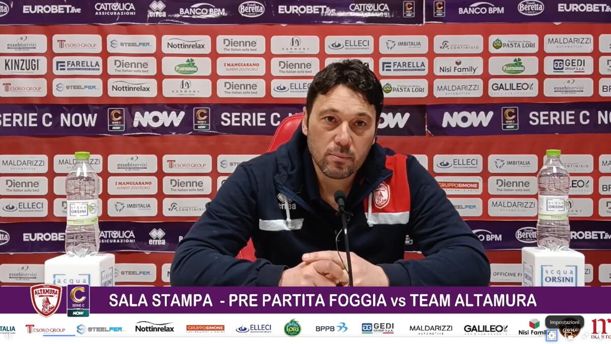 Team Altamura, Di Donato: "Domani saremo contati. Il Foggia..." - Immagine in evidenza: mister Daniele Di Donato - crediti foto: pagina ufficiale Facebook Team Altamura (frame da video)