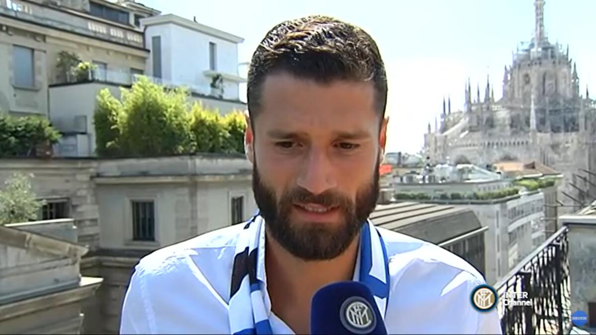 Calciomercato Serie C, i principali rumors del 21 gennaio - Immagine in evidenza: Antonio Candreva - crediti foto: canale ufficiale YouTube Inter (frame da video)