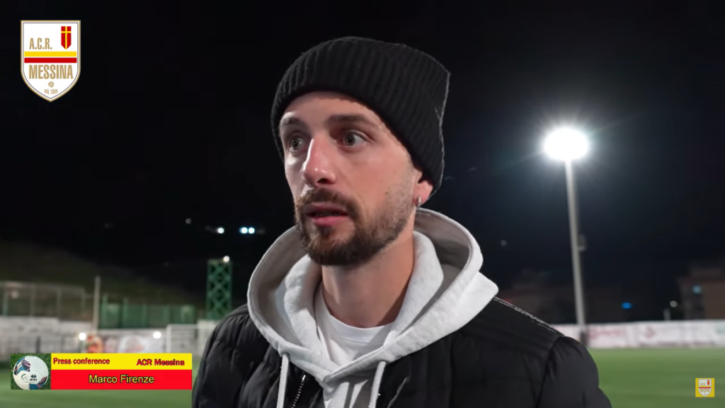 Immagine in evidenza: Marco Firenze - crediti foto: canale ufficiale YouTube Messina Calcio (frame da video)