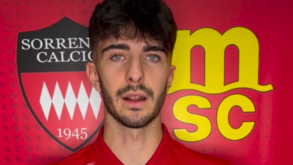 Immagine in evidenza: Andrea Palella - crediti foto: pagina ufficiale Facebook Sorrento Calcio (frame da video)