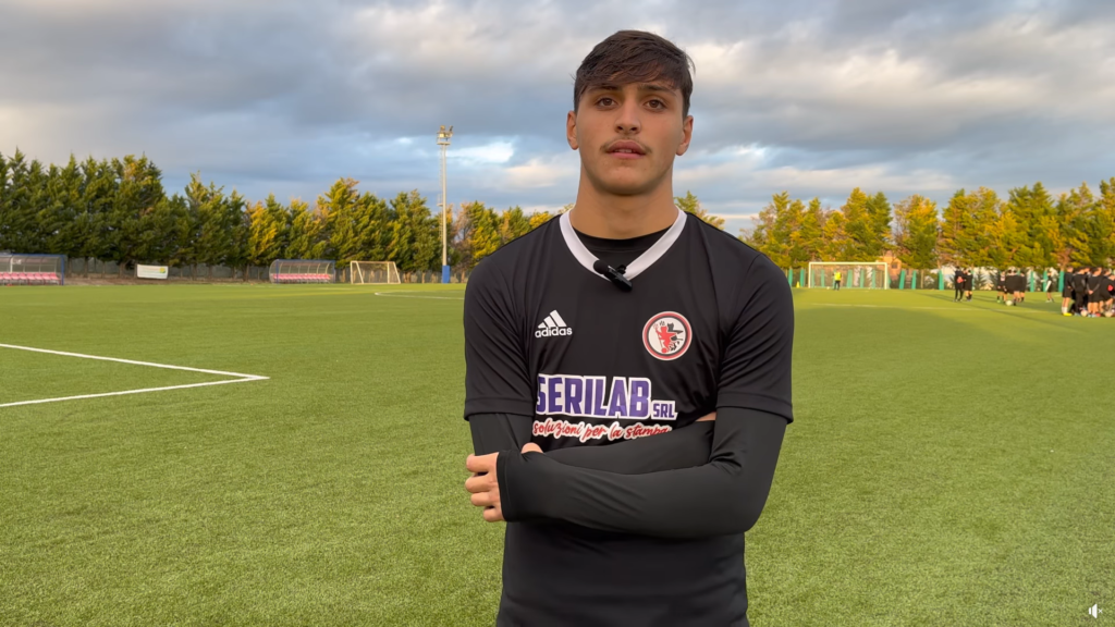 Immagine in evidenza: Giuseppe Battimelli - crediti foto: pagina ufficiale Facebook Calcio Foggia 1920 - Giovanile e Femminile (frame da video)