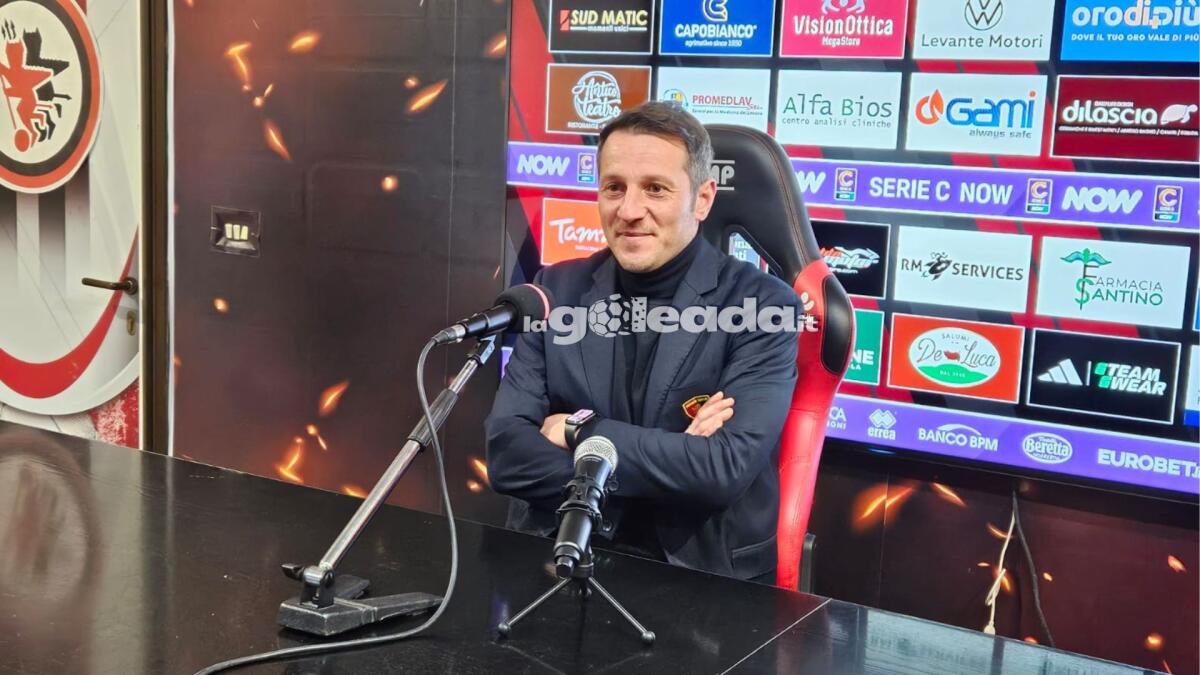 Potenza, De Giorgio: "Ci mancava la vittoria, la cercavamo" - Immagine in evidenza: mister Pietro De Giorgio - crediti: foto di Mario Mescia/lagoleada.it (RIPRODUZIONE VIETATA)
