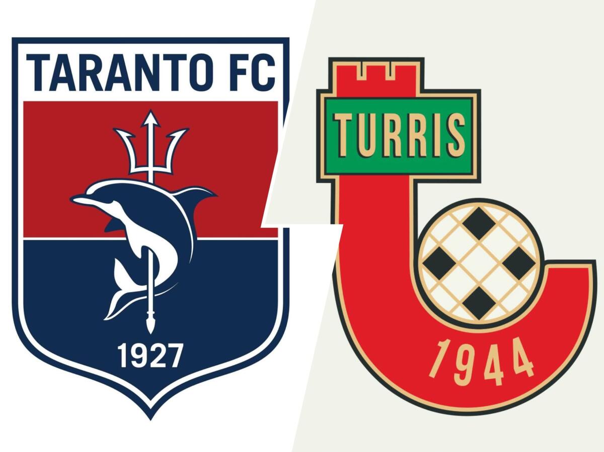 Taranto e Turris, occhio alla deadline pagamenti: gli scenari - I loghi di Taranto e Turris dalle pagine ufficiali delle società