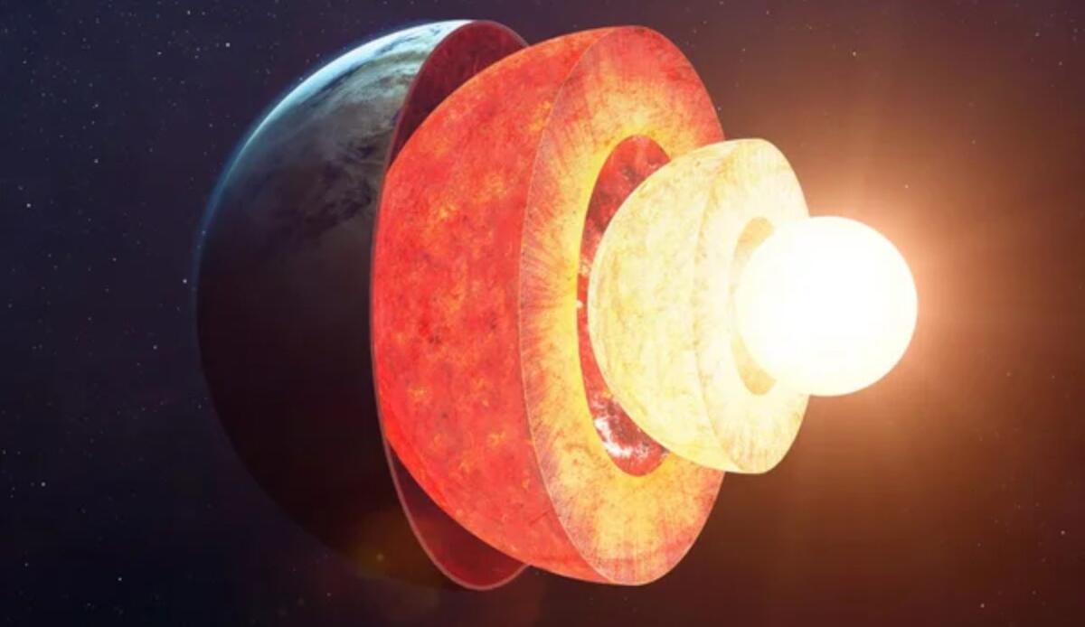 Il nucleo interno della Terra si deforma: una trasformazione inattesa - Struttura della Terra (Depositphotos foto) - www.qrios.it