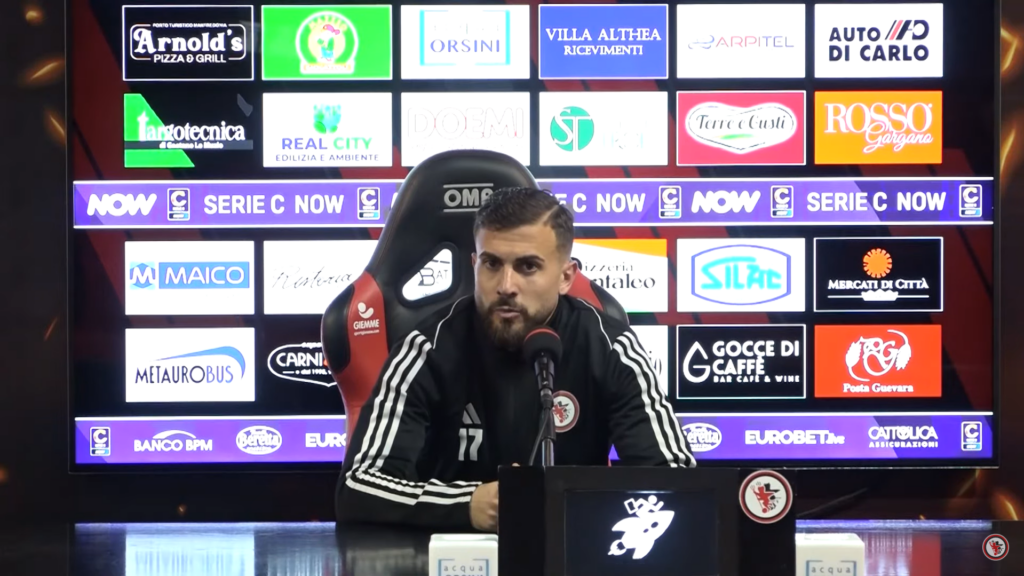 Immagine in evidenza: Simone Tascone - crediti foto: canale ufficiale YouTube Calcio Foggia 1920 (frame da video)