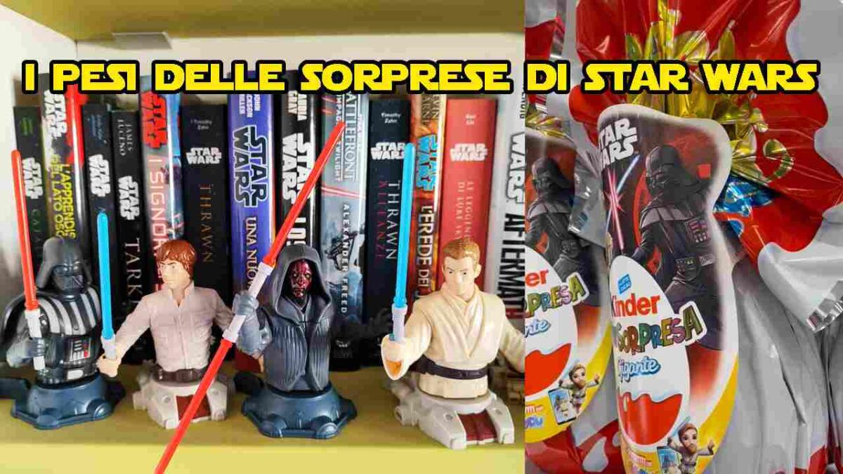 Uova di Pasqua Kinder Star Wars 2025: il peso per ogni sorpresa! - Pesi delle uova di Pasqua Star Wars 2025 - www.insolenzadir2d2.it