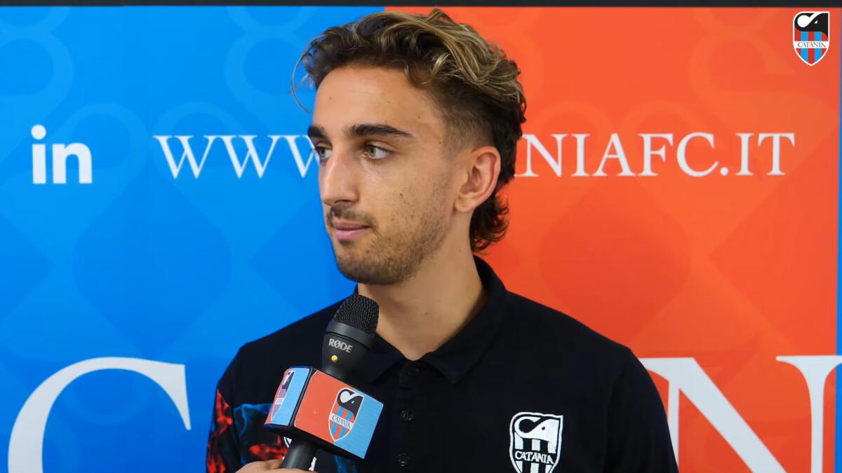Catania, la decisione per il ricorso sulla squalifica di Stoppa - Immagine in evidenza: Matteo Stoppa - crediti foto: canale ufficiale YouTube Catania Calcio (frame da video)