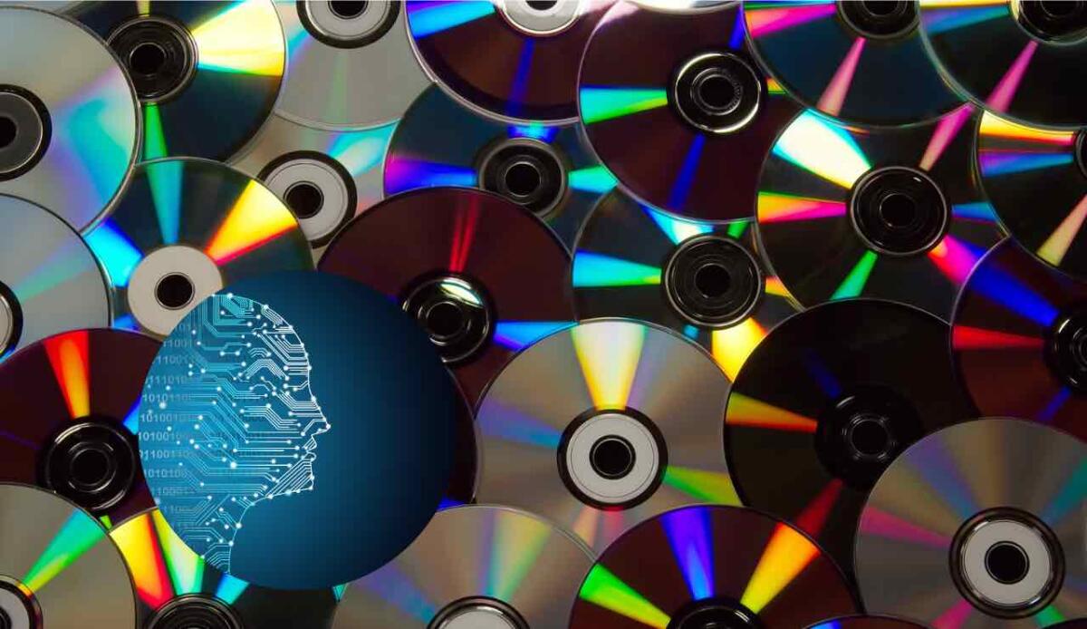 Il "disco del silenzio": la protesta dei musicisti britannici contro l’AI - I CD con l'IA (Canva) - findbest.it
