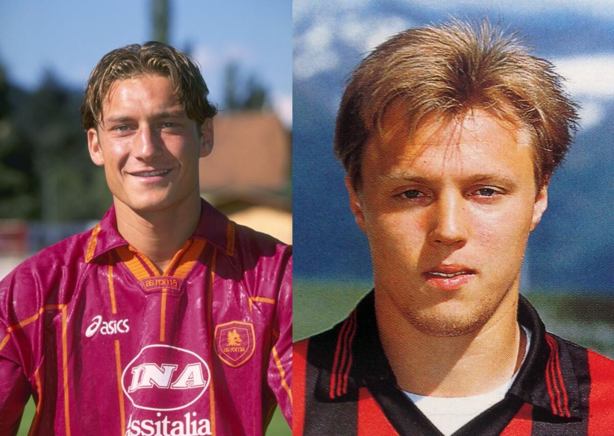 Totti in Russia, spunta una foto col Foggia: "Ricordi indelebili" - Immagine in evidenza: Francesco Totti e Igor Kolyvanov - crediti foto: pubblico dominio/Wikipedia