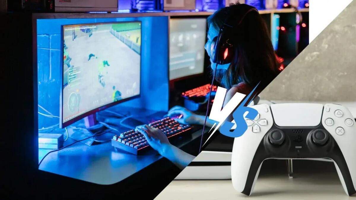 Pc o console? Questo è il dispositivo migliore per il gaming - Computer vs console (Canva foto) - Immagine a scopo illustrativo - www.qrios.it