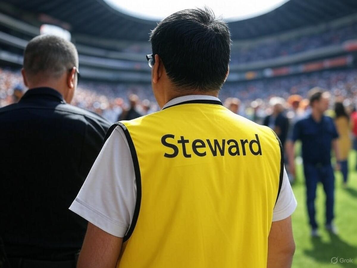 Foggia, il Comune pagherà gli steward? - Steward, immagine generata con Grok