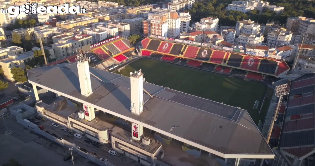 Foggia, a che punto sono i lavori allo Zaccheria? - Lo stadio Pino Zaccheria di Foggia, crediti: immagini dall'alto realizzate e di proprietà esclusiva di lagoleada.it - RIPRODUZIONE RISERVATA