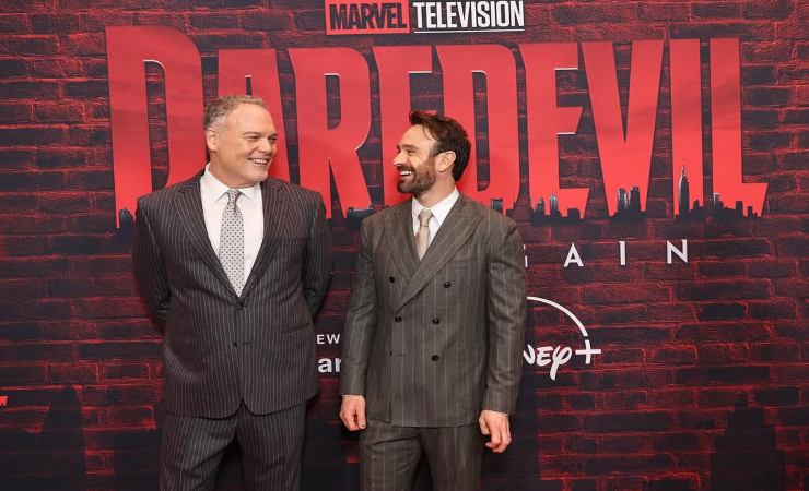 Vincent d'Onofrio e Charlie Cox, protagonisti di Daredevil (instagram.com/daredevilofficial) - www.notiziescche.it