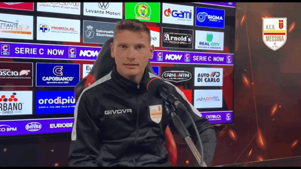 Immagine in evidenza: Pierluca Luciani - crediti foto: pagina ufficiale Facebook ACR Messina (frame da video)