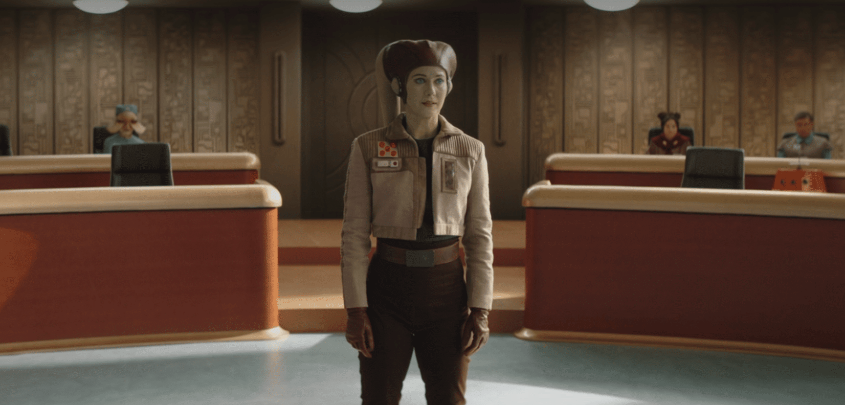 Il processo ad Hera Syndulla, interpretata da Mary Elizabeth Winstead