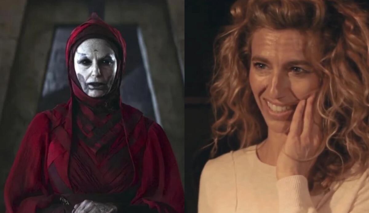 Claudia Black non tornerà in Ahsoka 2, ecco perché - Claudia Black e Klothow (star wars - claudia black unofficial youtube screenshot) - www.insolenzadir2d2.it