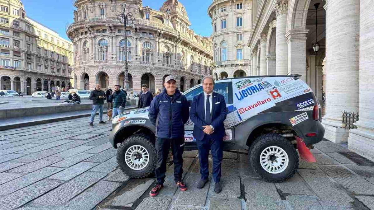 La Liguria corre alla Dakar 2026: l’Isuzu di Carcheri porta il brand “Liguria-The Italian Riviera” nel deserto - Credits: Pagina Facebook ufficiale della Regione Liguria