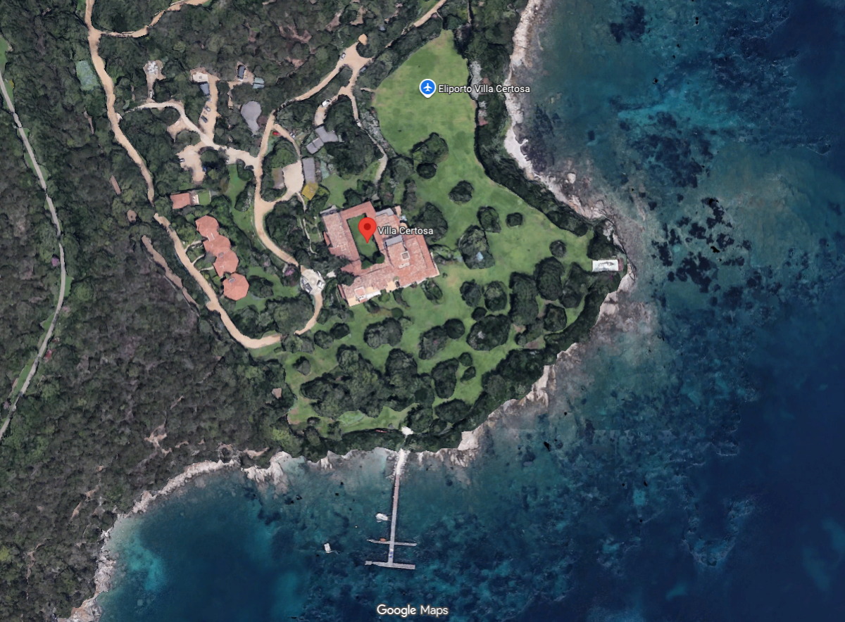 Villa Certosa cambia padrone: dai Berlusconi allo sceicco del Qatar - Google Maps